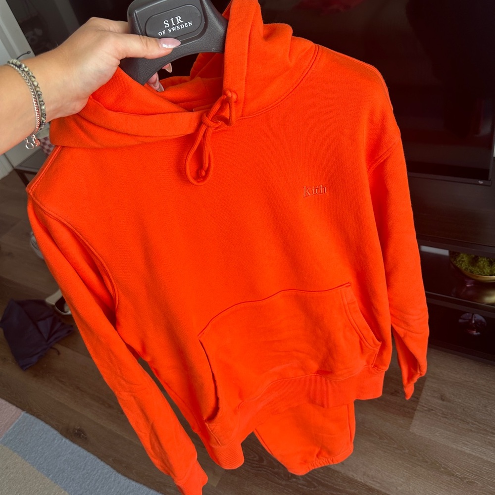 Kith Vibrant Orange SET - Hoodie & Pants